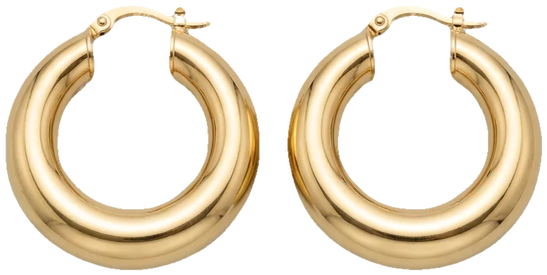 Gold hoop earrings