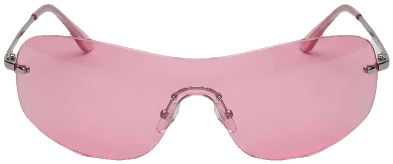 Pink shield sunglasses