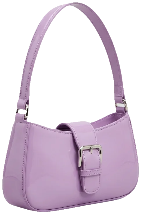 Lilac baguette bag